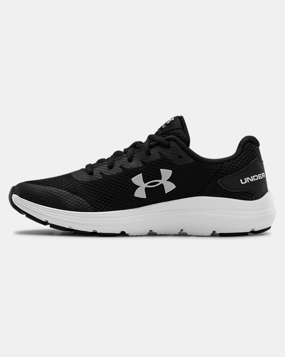 Grade School UA Surge 2 Running Shoes, Black, pdpMainDesktop image number 1